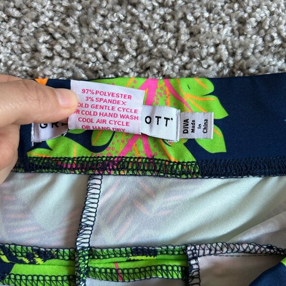 Gretchen Scott  Womens Sz Diva XXXL Navy Multicolor Floral Pull-On Skirt - Picture 4 of 8